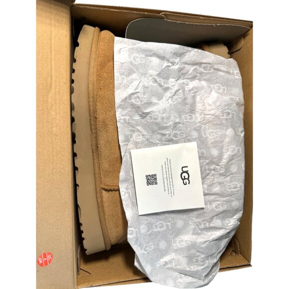 UGG Women's Tasman Slippers In Chestnut Suede Size 7-8‎ - Picture 11 of 12